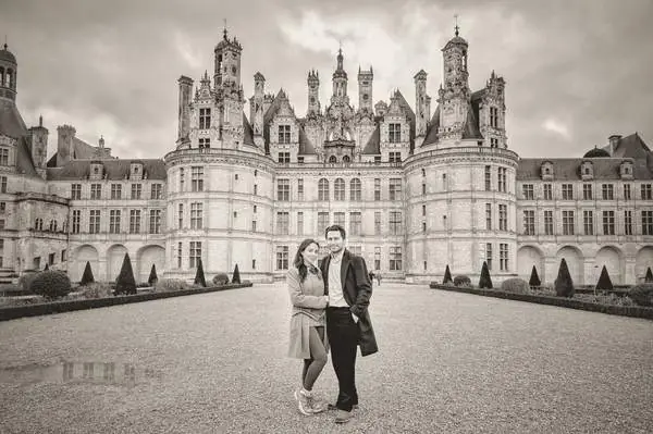 Frente al castillo de Chambord